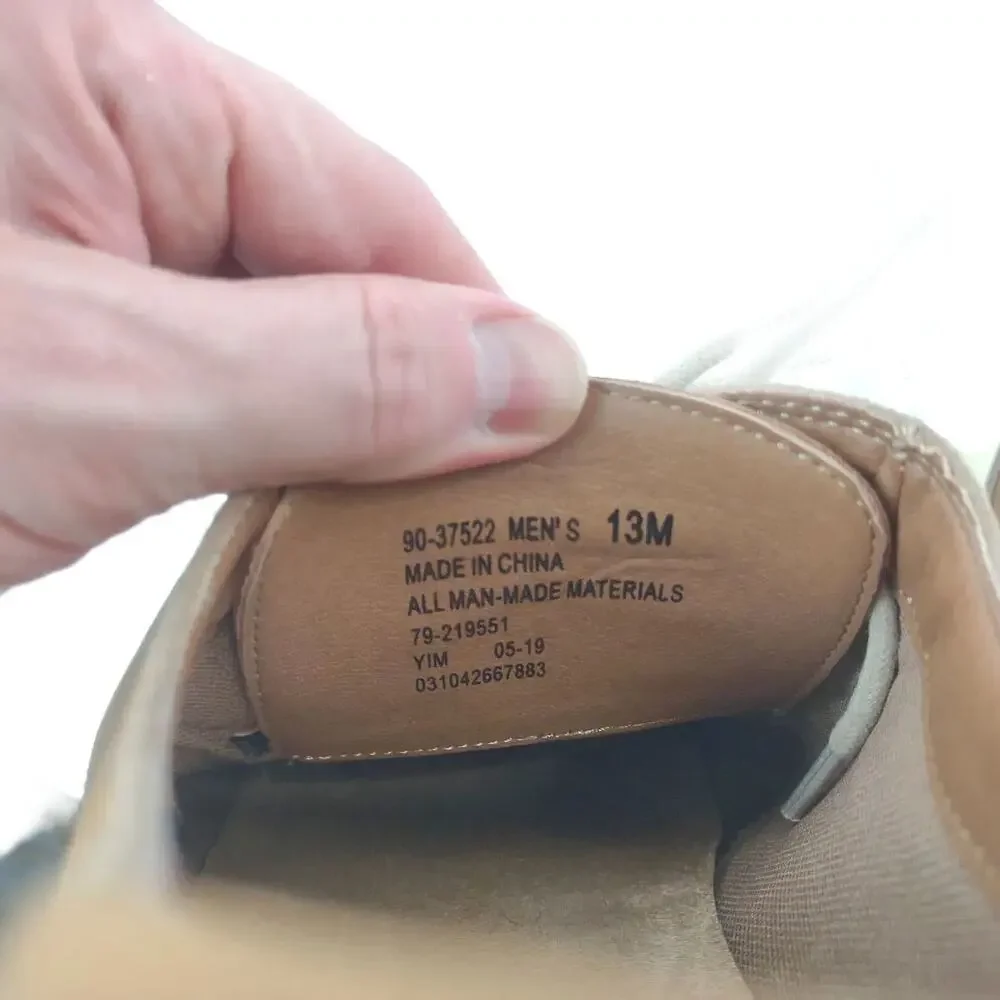 Dockers Murray Cap Toe Men's 13M‎ Tan Faux Leather Oxford Brogues Shoes Preppy